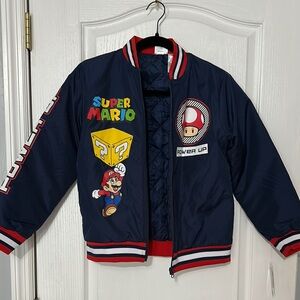 Super Mario Navy Jacket with Red Accents